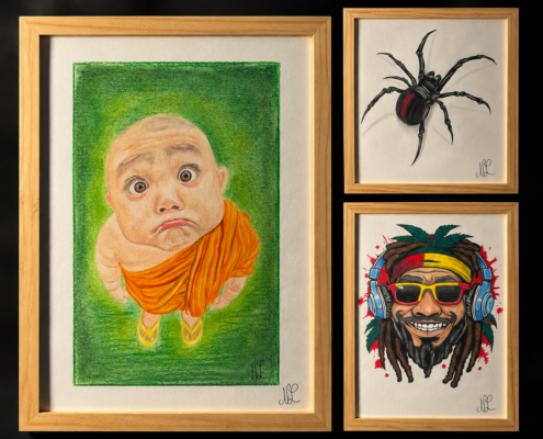 Dessins réalisés par L'Art de l'Expression Tatouage au Havre