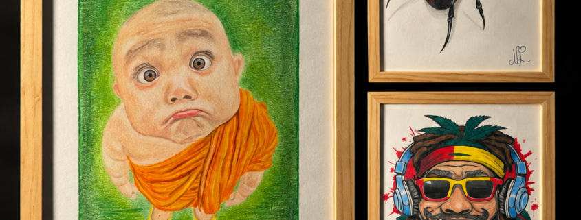 Dessins réalisés par L'Art de l'Expression Tatouage au Havre
