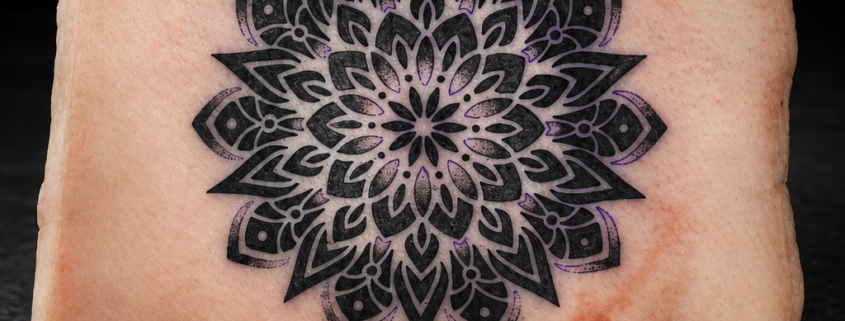 Entraînement tatouage Rosace par L'Art de l'Expression Tatouage au Havre