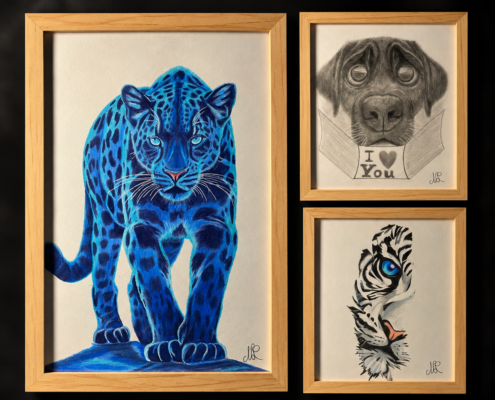 Dessins réalisés par L'Art de l'Expression Tatouage au Havre