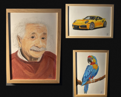 Dessins réalisés par L'Art de l'Expression Tatouage au Havre