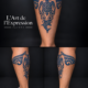 Tatouage polynésien réalisé par L'Art de l'Expression Tatouage au Havre