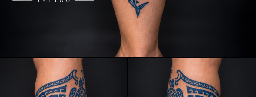 Tatouage polynésien réalisé par L'Art de l'Expression Tatouage au Havre