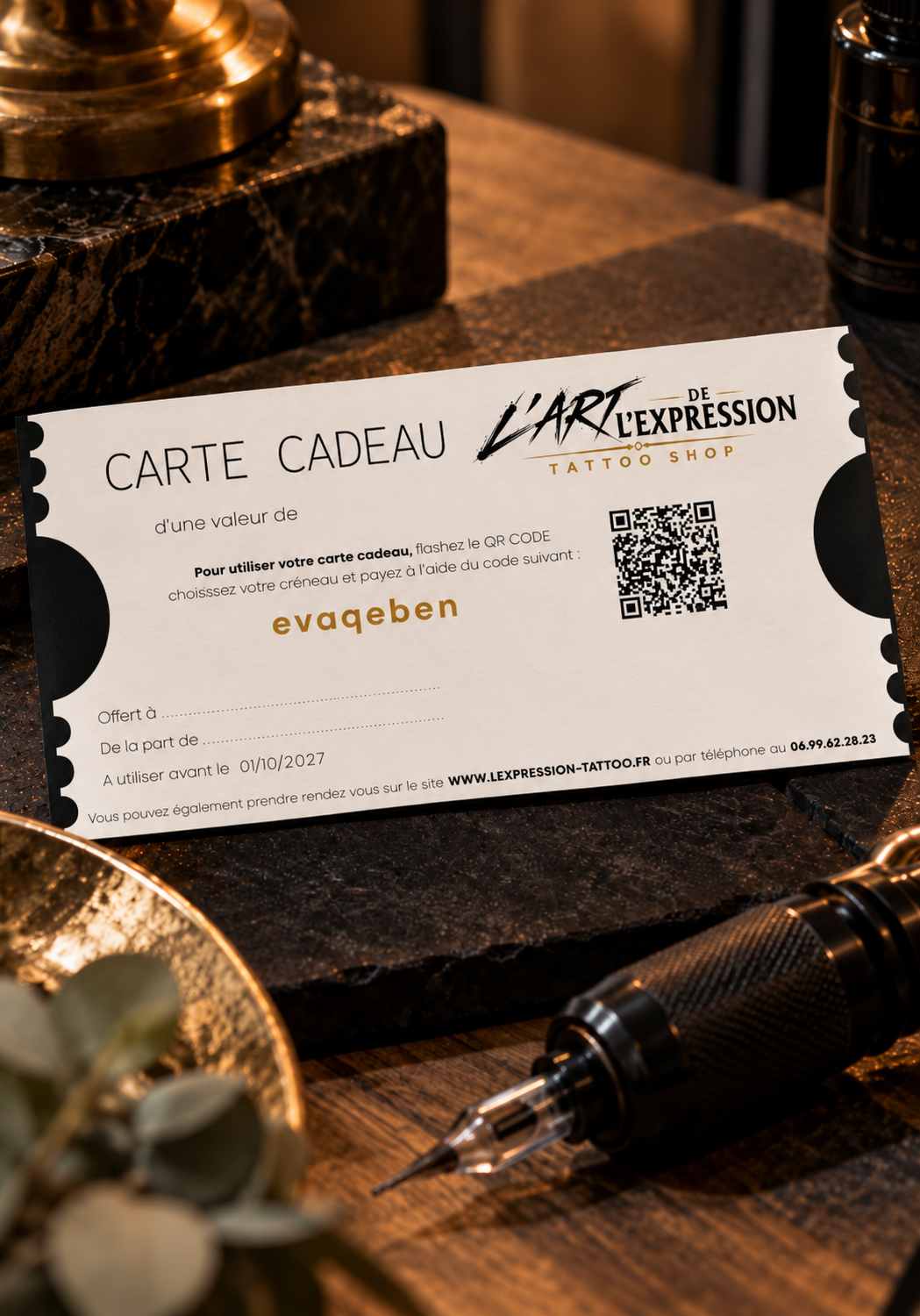 Carte cadeau L’Art de l’Expression Carte cadeau L’Art de l’Expression